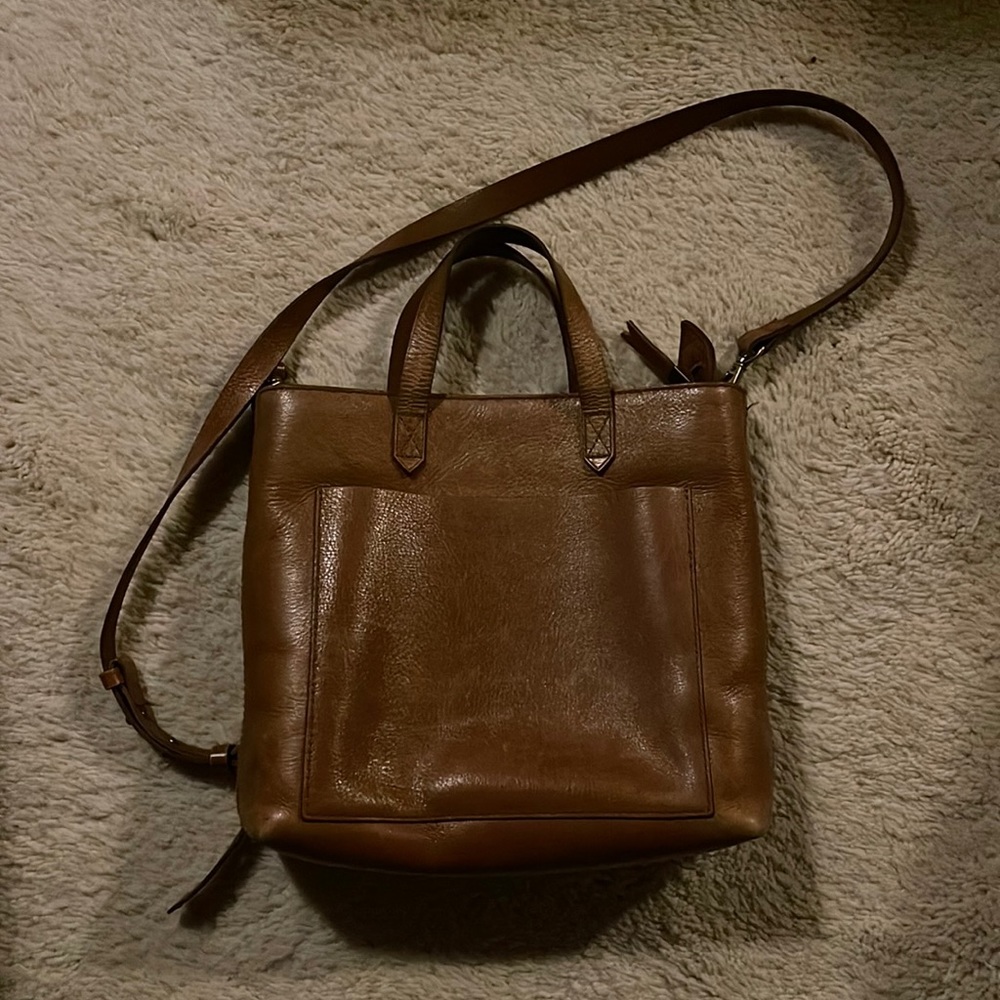Madewell Leather Zip Crossbody Purse